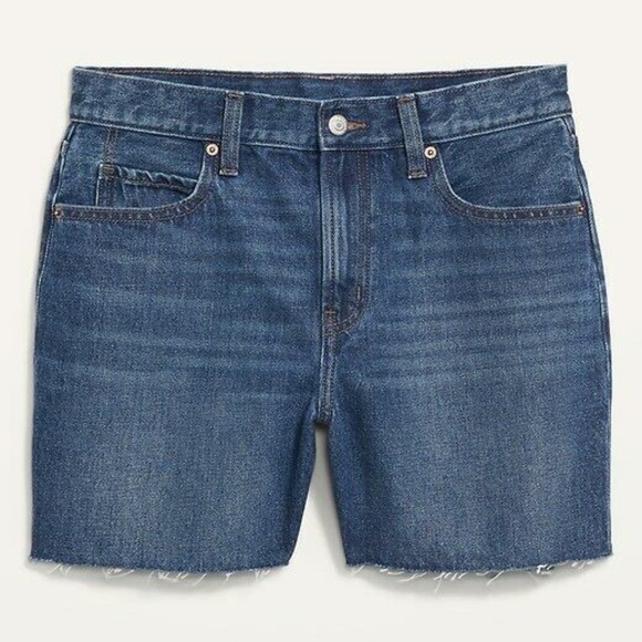NWT: old navy High-Waisted Slouchy Straight Cut-Off Jean Shorts $35 - Picture 4 of 12